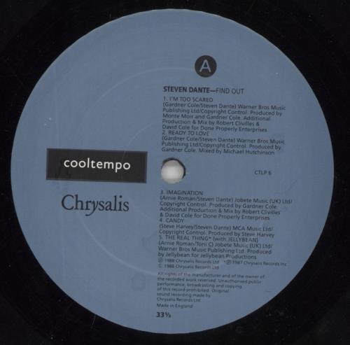 Steven Dante Find Out vinyl LP album (LP record) UK SX6LPFI499403