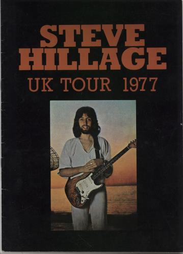 Steve Hillage UK Tour 1977 + Ticket Stub tour programme UK LLGTRUK756716