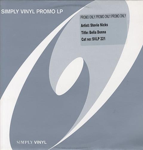 Stevie Nicks Bella Donna - 180gm vinyl LP album (LP record) UK NICLPBE339623