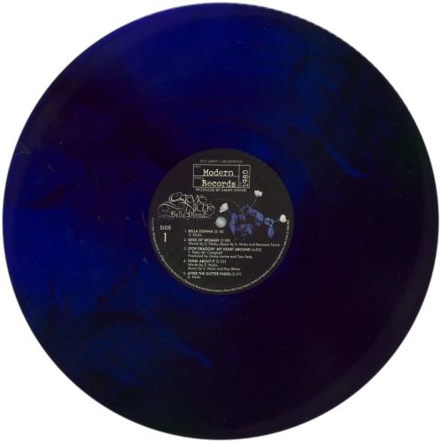 Stevie Nicks Bella Donna - 1st - Blue & Black Galaxy Vinyl vinyl LP album (LP record) UK NICLPBE867712