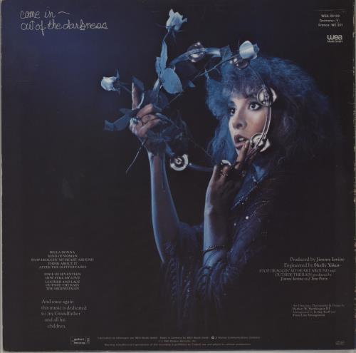 Stevie Nicks Bella Donna - 2nd vinyl LP album (LP record) German NICLPBE751166