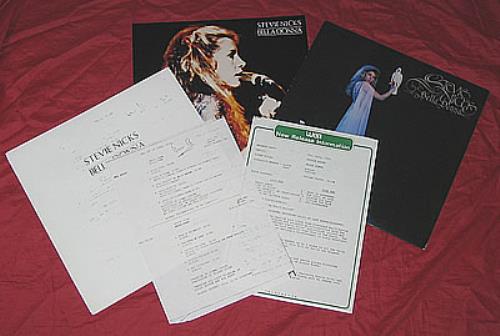 Stevie Nicks Bella Donna - White Label media press kit UK NICKIBE359281