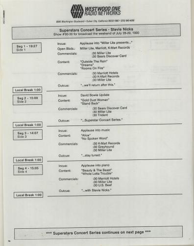 Stevie Nicks Superstar Concert Series Vinyl Box Set US NICVXSU557291