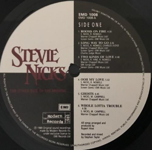 Stevie Nicks The Other Side Of The Mirror + Insert vinyl LP album (LP record) UK NICLPTH640349