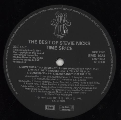 Stevie Nicks Timespace: The Best Of vinyl LP album (LP record) UK NICLPTI613391