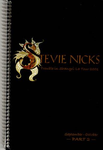 Stevie Nicks Trouble In Shangri-La Tour 2001 book US NICBKTR383306