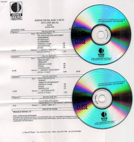 Stevie Nicks Up Close 2 CD album set (Double CD) US NIC2CUP198045