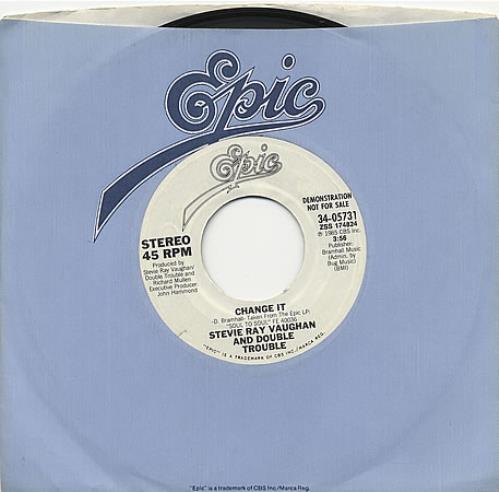 Stevie Ray Vaughan Change It 7" vinyl single (7 inch record / 45) US SRV07CH261396