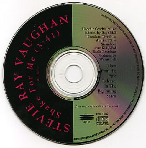 Stevie Ray Vaughan Shake For Me CD single (CD5 / 5") US SRVC5SH135558