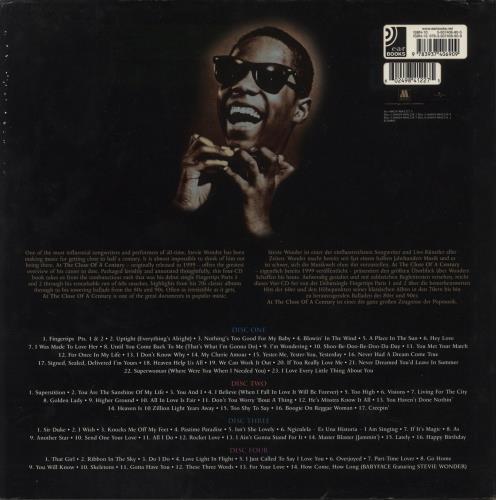 Stevie Wonder At The Close Of A Century 4-CD album set UK STW4CAT378234
