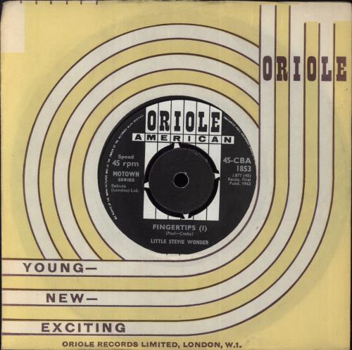 Stevie Wonder Fingertips 7" vinyl single (7 inch record / 45) UK STW07FI829117
