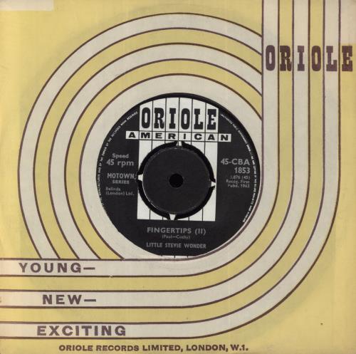 Stevie Wonder Fingertips 7" vinyl single (7 inch record / 45) UK STW07FI829117
