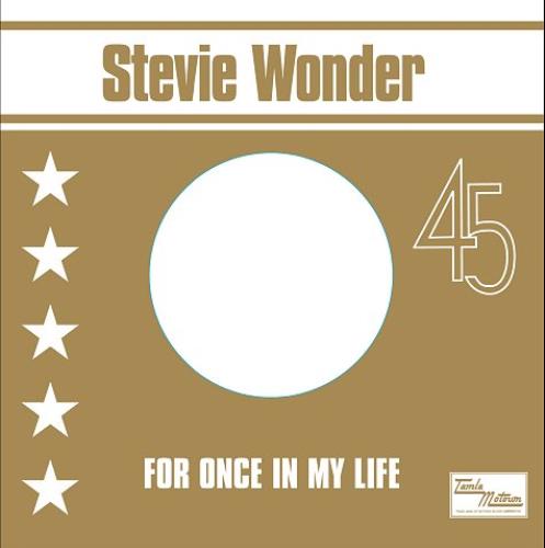 Stevie Wonder For Once In My Life 7" vinyl single (7 inch record / 45) UK STW07FO455195