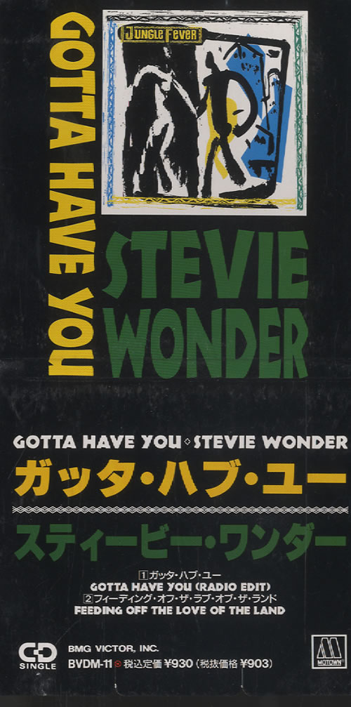 Stevie Wonder Gotta Have You - Snapped 3" CD single (CD3) Japanese STWC3GO448167
