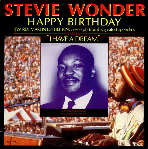 Stevie Wonder Happy Birthday - P/S 12" vinyl single (12 inch record / Maxi-single) US STW12HA480513