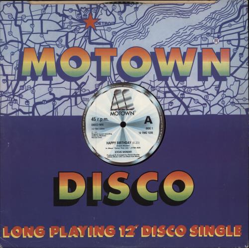 Stevie Wonder Happy Birthday 12" vinyl single (12 inch record / Maxi-single) UK STW12HA560613