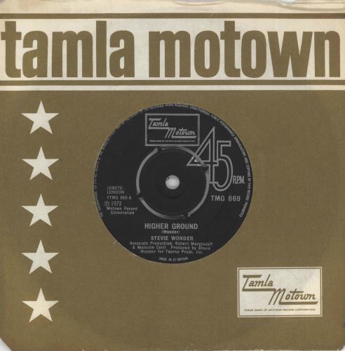 Stevie Wonder Higher Ground 7" vinyl single (7 inch record / 45) UK STW07HI241289