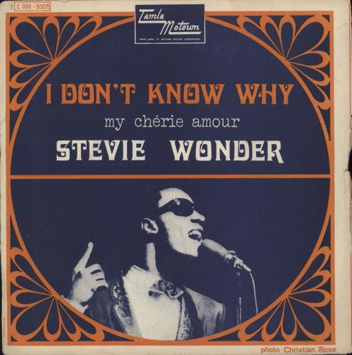 Stevie Wonder I Don't Know Why - wol 7" vinyl single (7 inch record / 45) French STW07ID765275