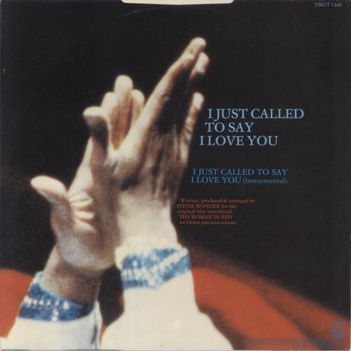 Stevie Wonder I Just Called To Say I Love You 12" vinyl single (12 inch record / Maxi-single) UK STW12IJ138551