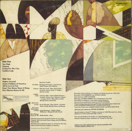 Stevie Wonder Innervisions vinyl LP album (LP record) UK STWLPIN814758