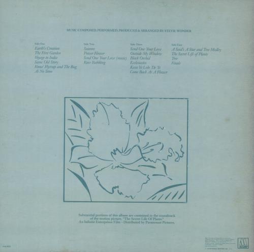 Stevie Wonder Journey Through The Secret Life Of Plants - White label + Obi 2-LP vinyl record set (Double LP Album) Japanese STW2LJO873360