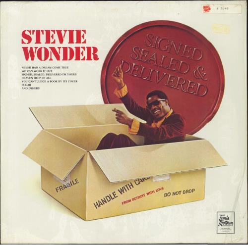 Stevie Wonder Signed Sealed & Delivered - Shrink vinyl LP album (LP record) German STWLPSI792283
