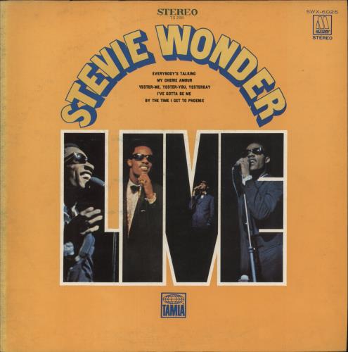 Stevie Wonder Stevie Wonder Live vinyl LP album (LP record) Japanese STWLPST880226