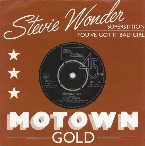 Stevie Wonder Superstition 7" vinyl single (7 inch record / 45) UK STW07SU777713