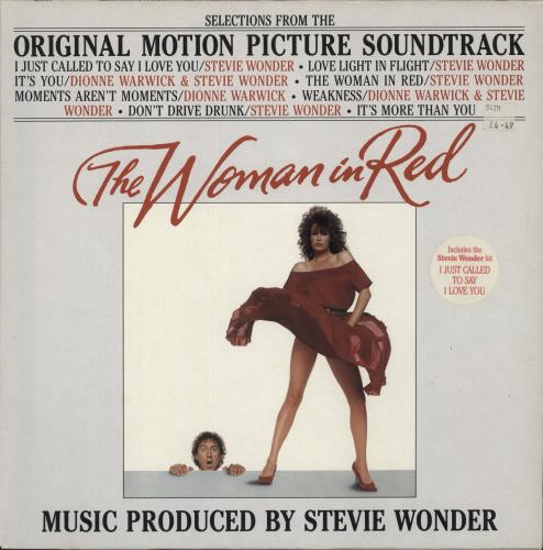 Stevie Wonder The Woman In Red - Hype Stickered Sleeve vinyl LP album (LP record) German STWLPTH880396