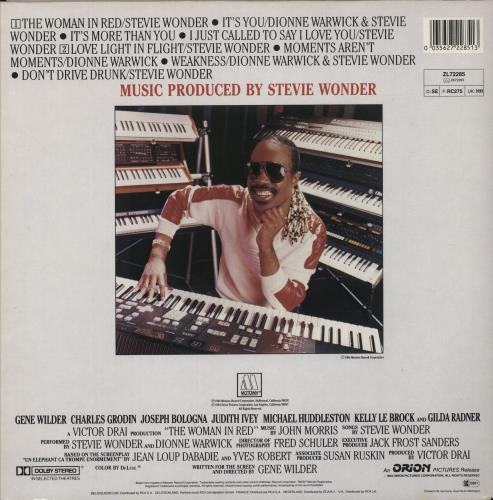 Stevie Wonder The Woman In Red - Hype Stickered Sleeve vinyl LP album (LP record) German STWLPTH880396