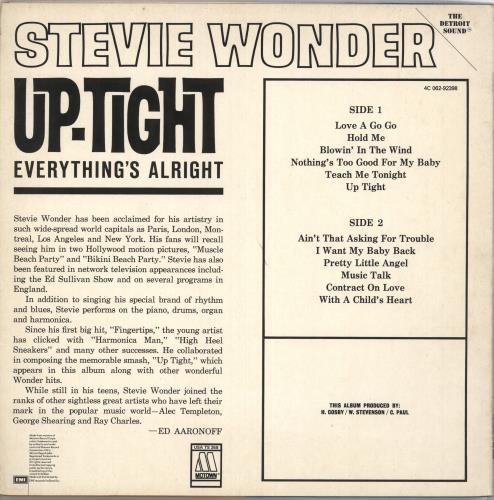 Stevie Wonder Up-Tight vinyl LP album (LP record) Dutch STWLPUP735299