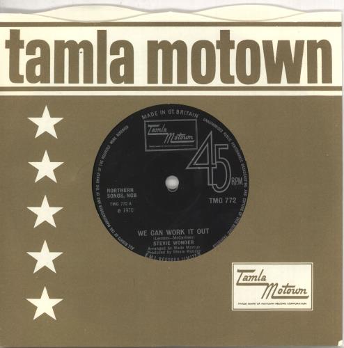 Stevie Wonder We Can Work It Out 7" vinyl single (7 inch record / 45) UK STW07WE348801