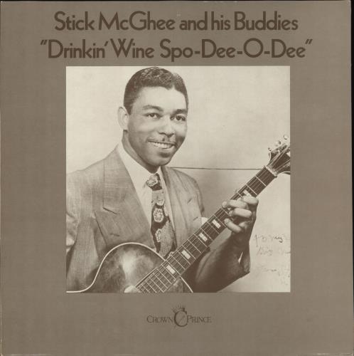 Stick McGhee Drinkin' Wine Spo-Dee-O-Dee vinyl LP album (LP record) Swedish Y4QLPDR708457
