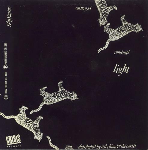 Stiff Kittens Contempt 7" vinyl single (7 inch record / 45) UK UT707CO599777