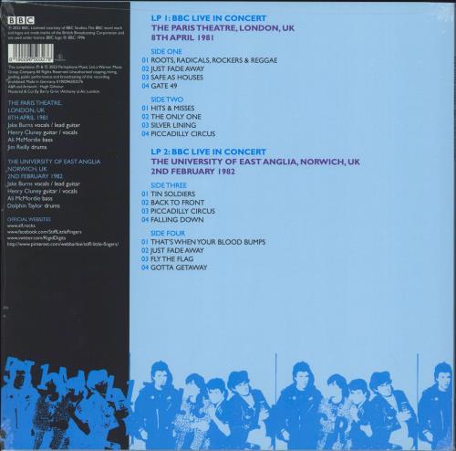 Stiff Little Fingers BBC Live In Concert - RSD 2022 - Curacao Coloured - Sealed 2-LP vinyl record set (Double LP Album) UK SFI2LBB788790