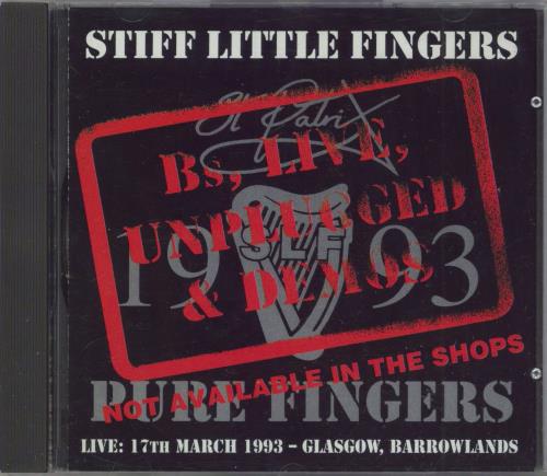 Stiff Little Fingers B's, Live, Unplugged & Demos CD album (CDLP) UK SFICDBS789806