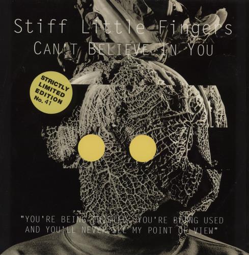 Stiff Little Fingers Can't Believe In You - No. 41 - EX 12" vinyl single (12 inch record / Maxi-single) UK SFI12CA755593