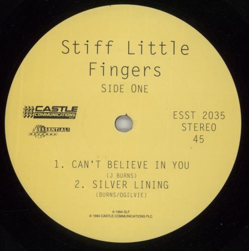 Stiff Little Fingers Can't Believe In You 12" vinyl single (12 inch record / Maxi-single) UK SFI12CA105131