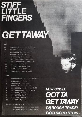 Stiff Little Fingers Gettaway poster UK SFIPOGE766455