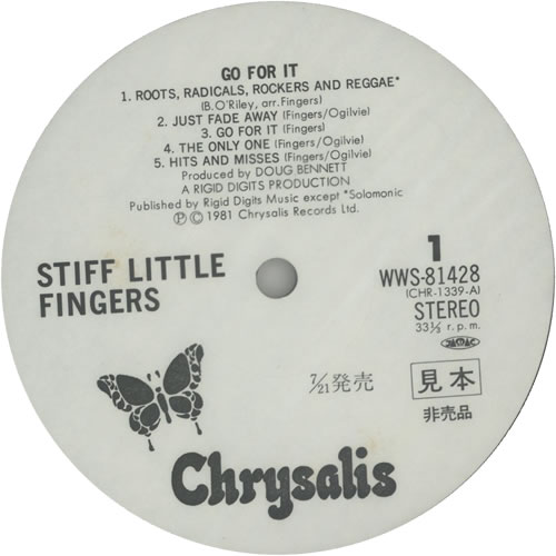 Stiff Little Fingers Go For It vinyl LP album (LP record) Japanese SFILPGO594951