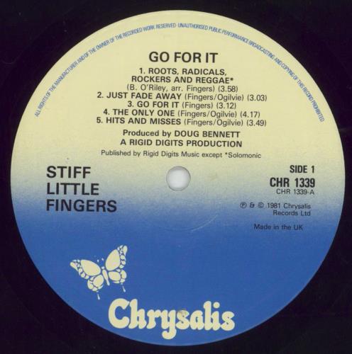 Stiff Little Fingers Go For It vinyl LP album (LP record) UK SFILPGO679295