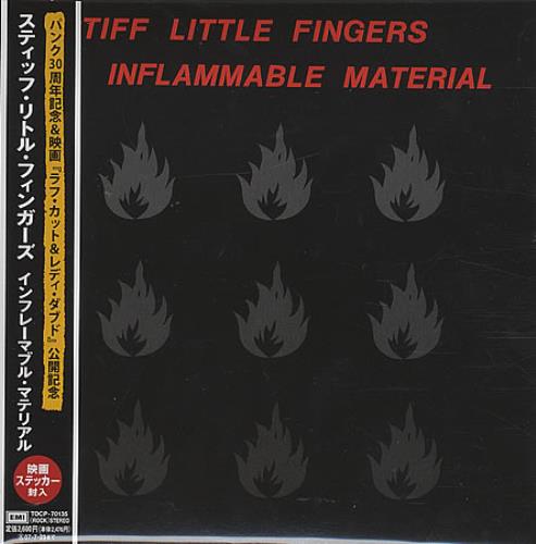 Stiff Little Fingers Inflammable Material CD album (CDLP) Japanese SFICDIN384972