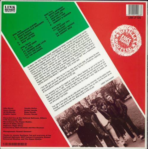 Stiff Little Fingers Live And Loud!! - 3rd 2-LP vinyl record set (Double LP Album) UK SFI2LLI768055