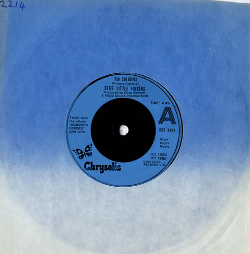 Stiff Little Fingers Nobody's Hero - Inj 7" vinyl single (7 inch record / 45) UK SFI07NO559717