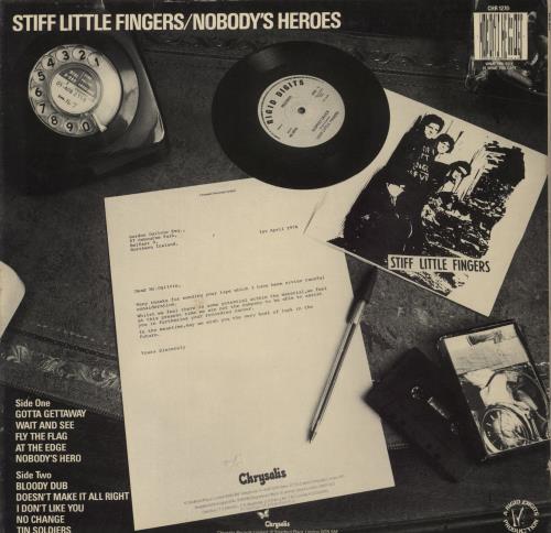 Stiff Little Fingers Nobody's Heroes - EX vinyl LP album (LP record) UK SFILPNO704910