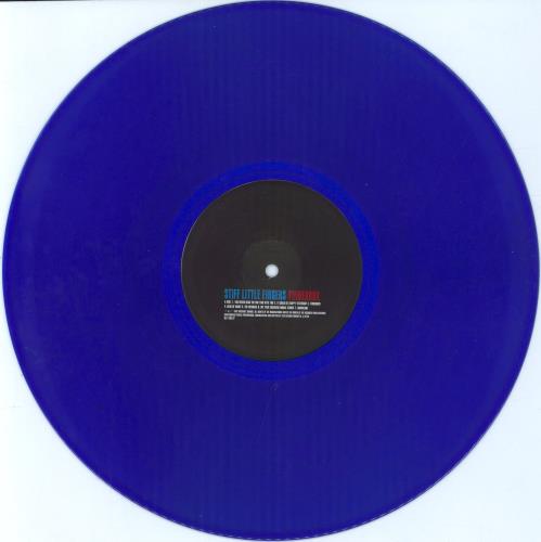 Stiff Little Fingers Tinderbox - Blue Vinyl - Autographed! vinyl LP album (LP record) UK SFILPTI801447