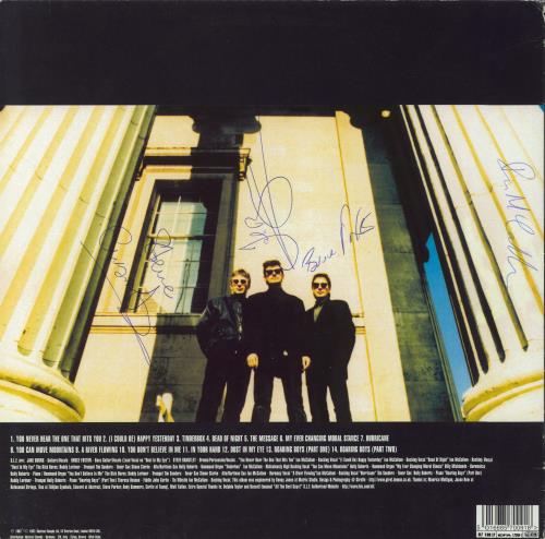 Stiff Little Fingers Tinderbox - Blue Vinyl - Autographed! vinyl LP album (LP record) UK SFILPTI801447