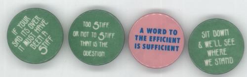 Stiff Records Four Stiff Records Promotional Button Badges badge UK SX8BGFO870781