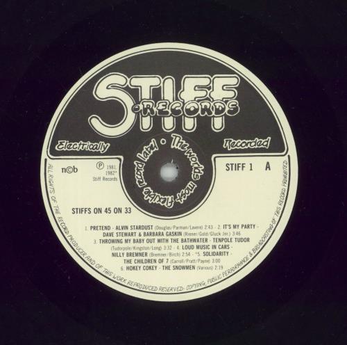 Stiff Records Stiff's On 45 vinyl LP album (LP record) Danish SX8LPST870284