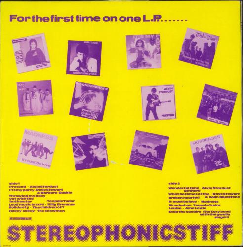 Stiff Records Stiff's On 45 vinyl LP album (LP record) Danish SX8LPST870284